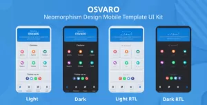 Osvaro - Neomorphism Design Mobile Template UI Kit