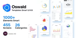 Oswald - Templates Smart UI Kit [Adobe XD]