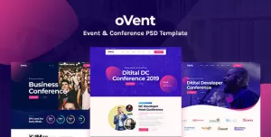 OVent - Event & Conference PSD Template