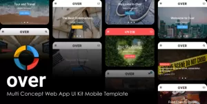 Over - Multi-Concept Web App UI Kit Mobile Template