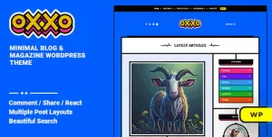 Oxxo - Blog & Magazine WordPress Theme