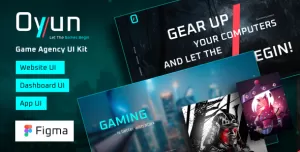 Oyun - Game Agency UI Kit