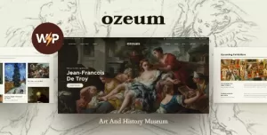 Ozeum  Art Gallery and Museum Modern Creative WordPress Theme +RTL