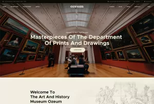 Ozeum - Art Gallery and Museum WordPress Theme