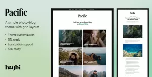 Pacific: Simple Photo-blog Theme for Blogger