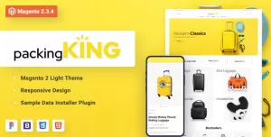 PackingKing - Travel Bags Store Magento Theme