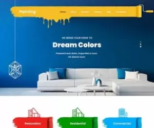 Painting Company WordPress theme for paint artistic creative agency SKT