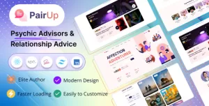 Pairup - Psychic Advisors & Relationship Advice Tailwind CSS Website Template