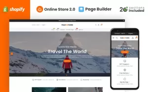 Palm Voyages Travel Store Shopify Theme - TemplateMonster