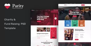 Parity -  Charity NonProfit PSD Template