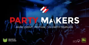Party Makers - Music Event / Festival / DJ Responsive Muse Template