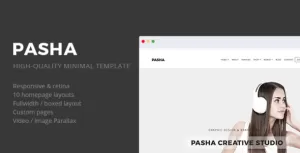 Pasha - Minimal Creative Responsive Site Template