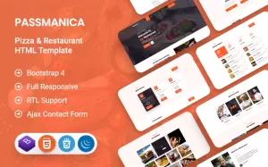 Passmanica - Restaurant HTML Template - TemplateMonster
