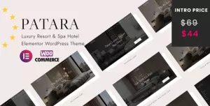Patara - Luxury Resort & Spa Hotel Elementor WordPress Theme