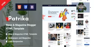Patrika - News & Magazine Blogger HTML Template
