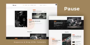Pause - Blog and Magazine HTML Template