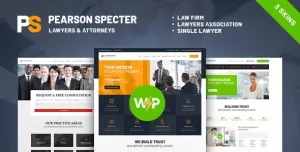 Pearson Specter  Lawyer & Attorney WordPress Theme
