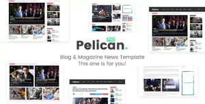 Pelican - Magazine & Personal Blog PSD Template