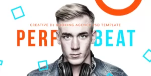 PerfectBeat - Creative DJ Booking Agency PSD Template
