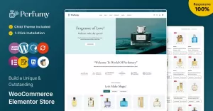 Perfumy - Perfumes, Deos and Fragrances WooCommerce Elementor Responsive Theme
