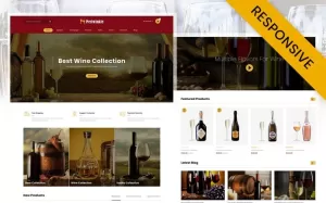 PeriWinkle - Wine Store OpenCart Template - TemplateMonster