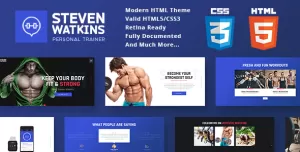 Personal Gym Trainer & Nutrition Coach Site Template