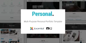 Personal - Responsive Multi-Purpose Portfolio Joomla Template With Page Builder