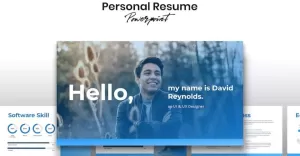 Personal Resume - Template Powerpoint - TemplateMonster
