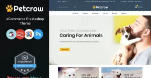 Petcrow - Pet Online Store PrestaShop Theme - TemplateMonster