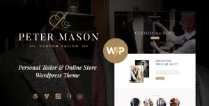 Peter Mason  Custom Tailoring and Clothing Store WordPress Theme