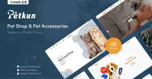 Petkun - Pet Shop & Pet Accessories Responsive Shopify Theme