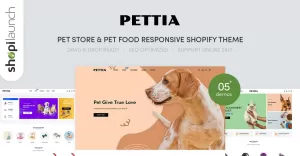 Pettia - Pet Store & Pet Food Responsive Shopify Theme