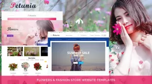 Petunia - HTML - Flowers and Fashion Website Templates - Themes ...