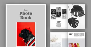 Photo Album Book Layout (A4+US) (50 pages) Magazine Templates