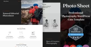 Photo Sheet - Photography WordPress Theme - TemplateMonster