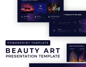 Photography Gallery Presentation PowerPoint template