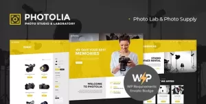 Photolia  Photo Company & Supply Store WordPress Theme