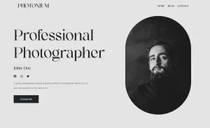 Photonium - Photographer Elementor Wordpress Theme