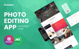 Pictalter - Photo Editing App Landing Page Template