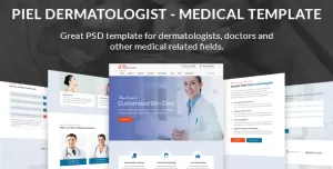Piel - Dermatologist Medical PSD Template