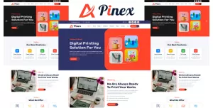Pinex - Printing Services Company HTML5 Template