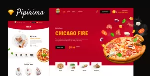 Pipirima — Pizza & Food Delivery Sketch Template