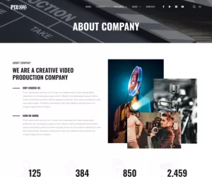 Pixoo – Film Maker & Movie Studio Elementor Template Kit