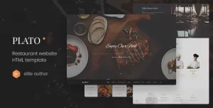 Plato - Restaurant & Food One Page HTML5 Template
