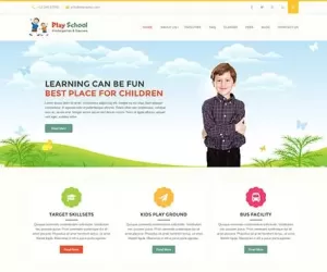 Play School Education WordPress theme 4 online courses e-learning SKT