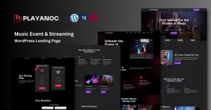 Playanoc - Music Event and Streaming WordPress Landing Page