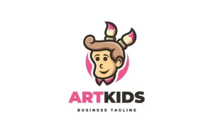 Playful Art Kids Logo Template