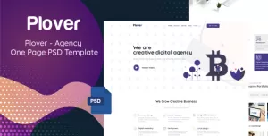 Plover - Agency One Page PSD Template