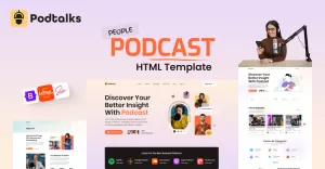 Podtalks - Premium Podcast HTML Website Template