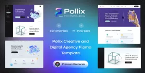 Pollix - Creative and Digital Agency Figma Template